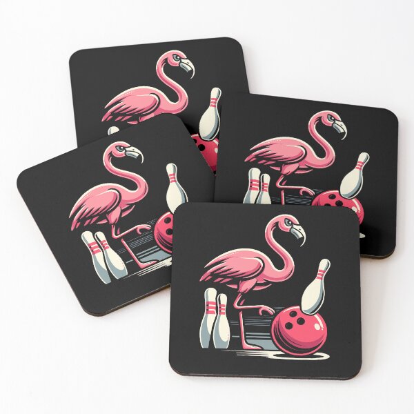 Item preview, Funny Bird Flamingo Bowling Pin Bowl Bowler Players designed and sold by Dressed For  Duty.