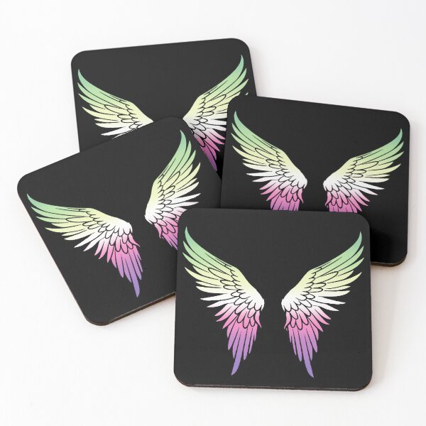 Item preview,  Genderfae Pride Flag Angel Wings, Subtle Genderdoe Design designed and sold by Travelslightly.