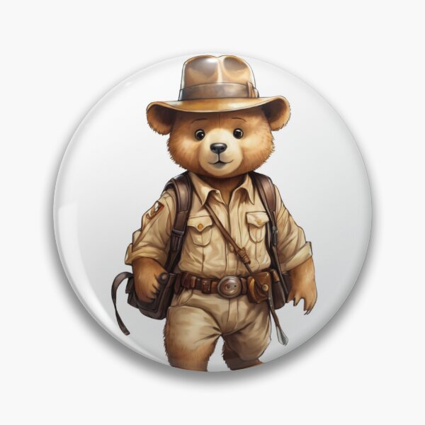 Item preview, Indiana, the intrepid exploring bear designed and sold by Lhdigitaldesign.