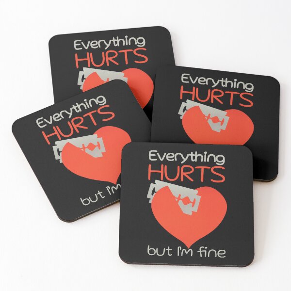 Item preview, Everything Hurts But I'm Fine designed and sold by KewaleeTee.
