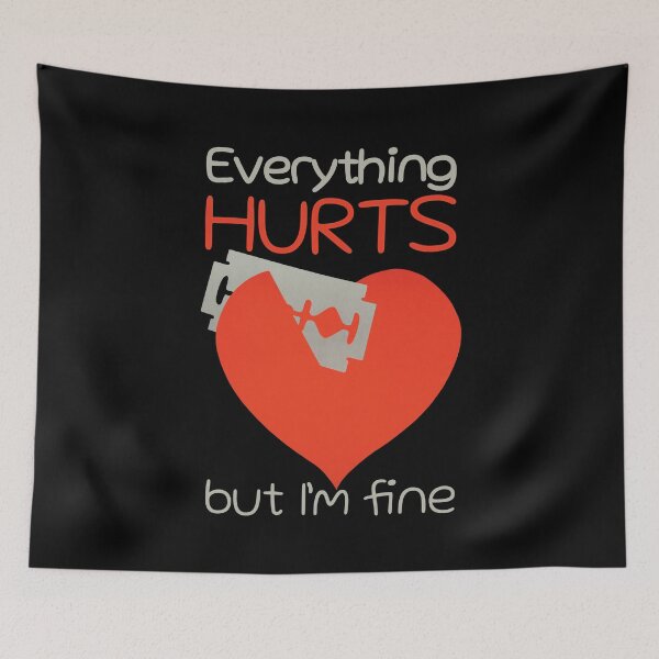 Item preview, Everything Hurts But I'm Fine designed and sold by KewaleeTee.