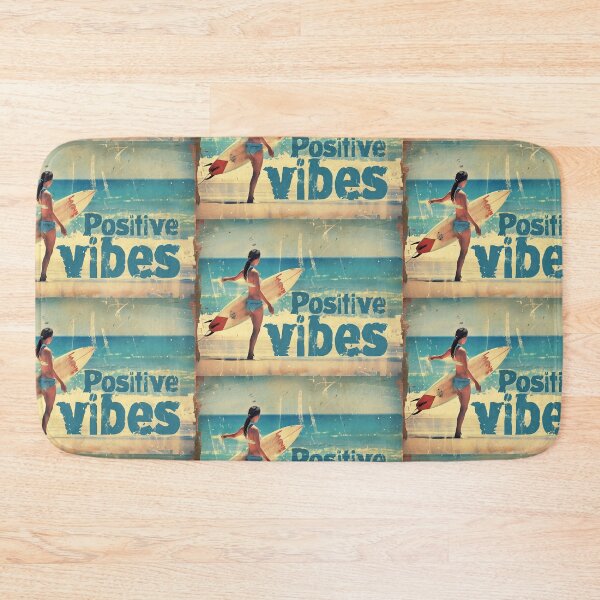 Item preview, Positive Vibes - Surfer girl on the beach designed and sold by tw0nkey.