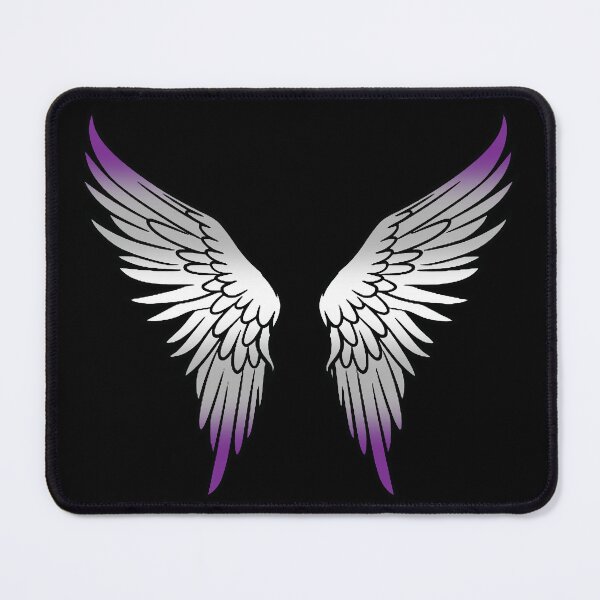 Item preview, Graysexual Pride Flag Angel Wings, Subtle Graysexual Design designed and sold by Travelslightly.