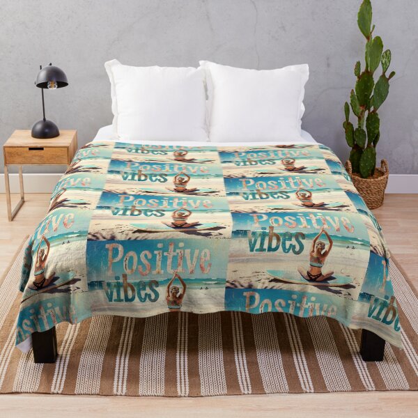 Item preview, Positive Vibes - Surfer girl on the beach designed and sold by tw0nkey.