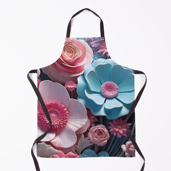 Item preview, aesthetic 3D flowers, floral pattern designed and sold by Mauswohn.