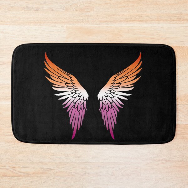 Item preview,  Lesbian Pride Flag Angel Wings, Subtle Lesbian Design designed and sold by Travelslightly.