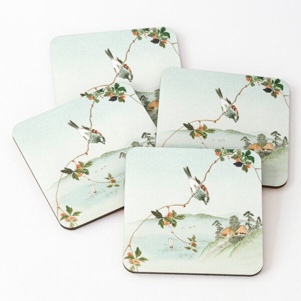 Item preview, Audubon's Avian Elegance: Bird Perching on Tree Top Art Print designed and sold by InHerits.