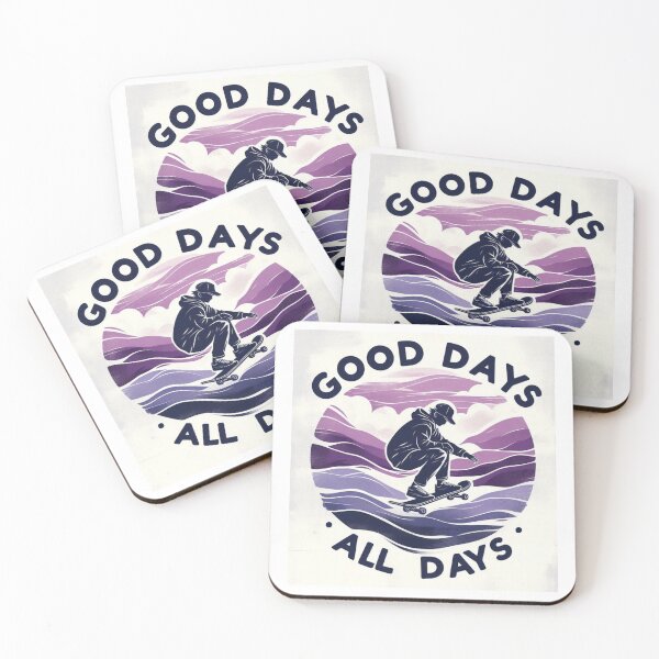 Item preview, Good Days All Days Cool Man Skateboard Purple Navy Blue Wave  designed and sold by Nanthanon.