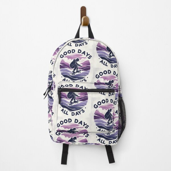 Item preview, Good Days All Days Cool Man Skateboard Purple Navy Blue Wave designed and sold by Nanthanon.