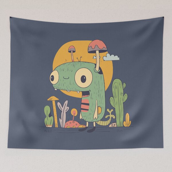 Item preview, Little monster in nature | © M2-D2 designed and sold by NerdyBerlin.