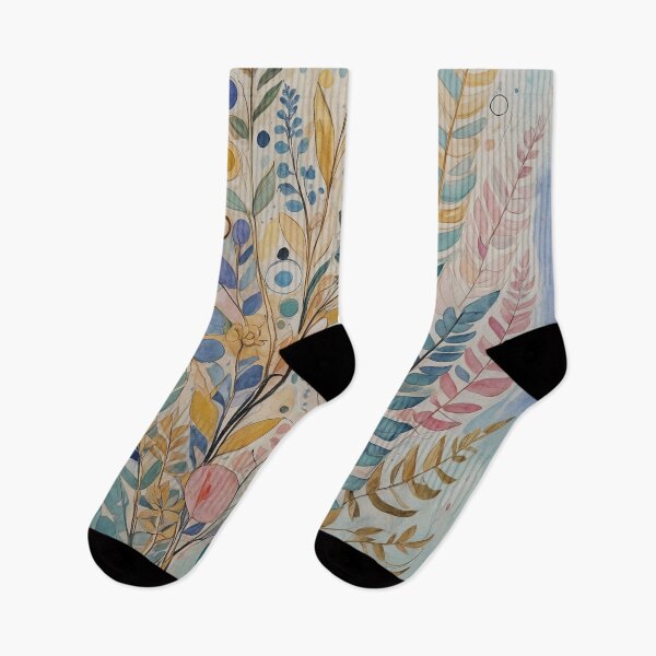 Item preview, Whispering Ferns: The Pastel Symphony of Abstract Nature designed and sold by Lizetteh.