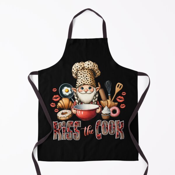 Item preview, kiss the cook, chef mom, gnome  designed and sold by PRINYOS.