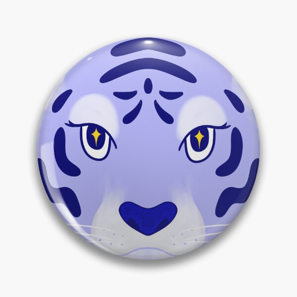 Item preview, Starry-eyed blue tiger designed and sold by PotchouDoodle.