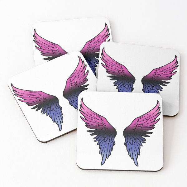 Item preview, Omnisexual Pride Flag Angel Wings, Subtle Omnisexual Design designed and sold by Travelslightly.
