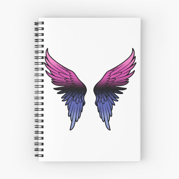 Item preview, Omnisexual Pride Flag Angel Wings, Subtle Omnisexual Design designed and sold by Travelslightly.
