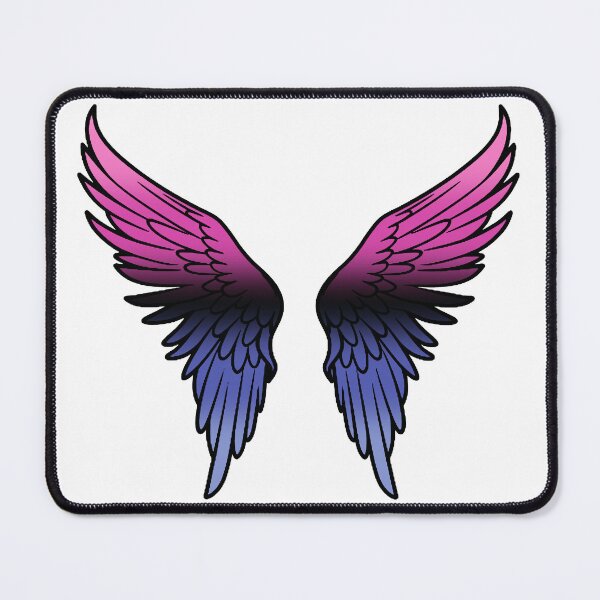 Item preview, Omnisexual Pride Flag Angel Wings, Subtle Omnisexual Design designed and sold by Travelslightly.