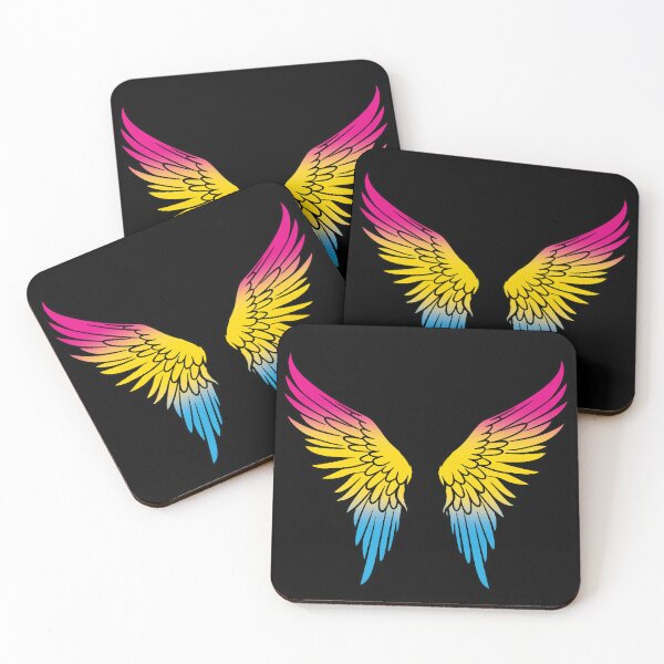 Item preview, Pansexual Pride Flag Angel Wings, Subtle Pansexual Design designed and sold by Travelslightly.