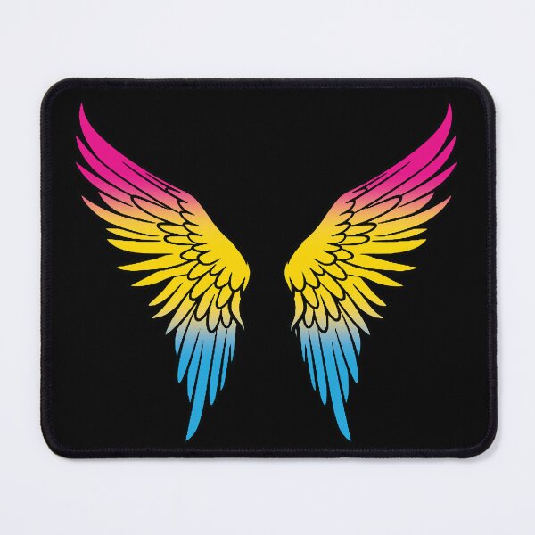 Item preview, Pansexual Pride Flag Angel Wings, Subtle Pansexual Design designed and sold by Travelslightly.