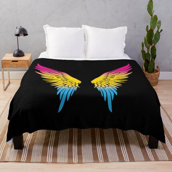 Item preview, Pansexual Pride Flag Angel Wings, Subtle Pansexual Design designed and sold by Travelslightly.