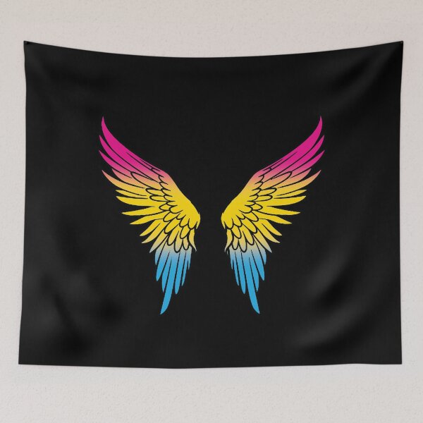 Item preview, Pansexual Pride Flag Angel Wings, Subtle Pansexual Design designed and sold by Travelslightly.