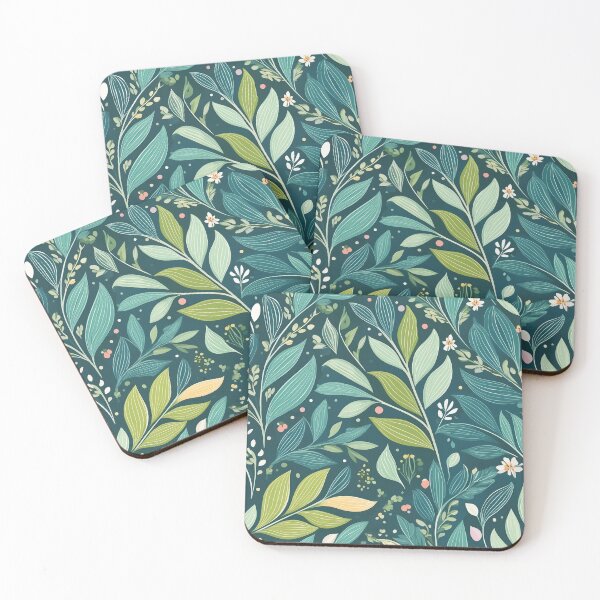 Item preview, Green Botanical Pattern designed and sold by earthanda.