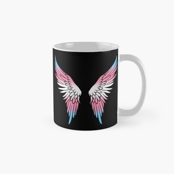 Artikelvorschau, Transgender Pride Flag Engelsflügel, süßes Trans-Design entworfen und verkauft von Travelslightly.
