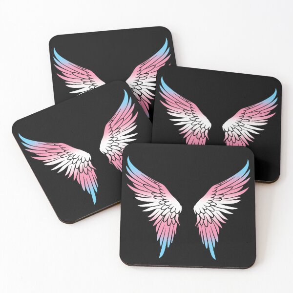 Item preview, Transgender Pride Flag Angel Wings, Cute Trans Design designed and sold by Travelslightly.