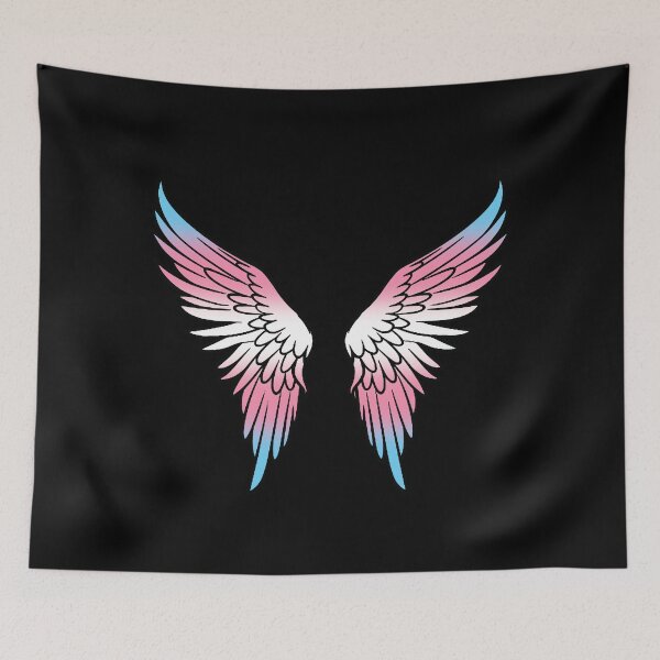 Item preview, Transgender Pride Flag Angel Wings, Cute Trans Design designed and sold by Travelslightly.
