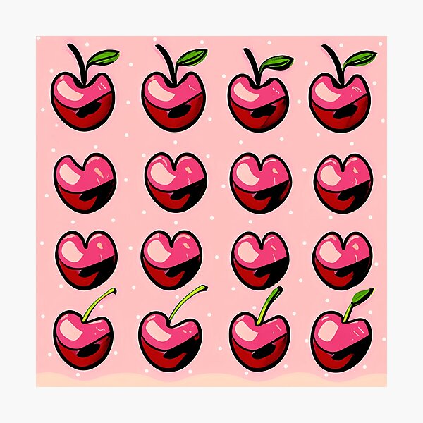 Item preview, Cherries continuous motif  designed and sold by Clara Fruggeri.