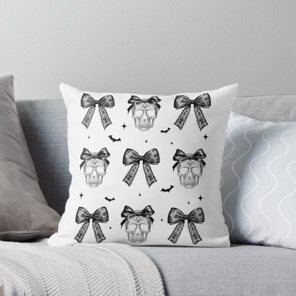 Item preview, Halloween Girly Skull with Bow, Gothic Dark Art  designed and sold by DesignRealmX.