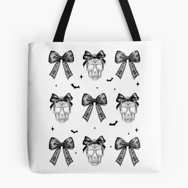 Item preview, Halloween Girly Skull with Bow, Gothic Dark Art  designed and sold by DesignRealmX.