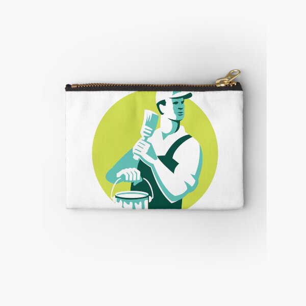 Item preview, House Painter Paintbrush Paint Circle Retro designed and sold by patrimonio.