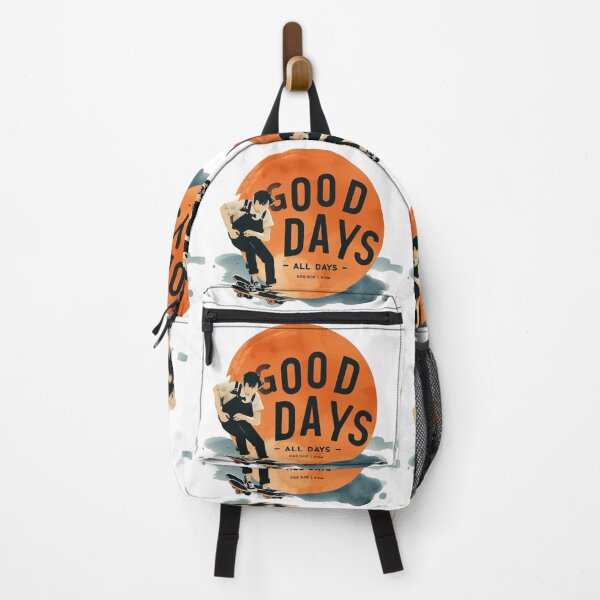 Item preview, Good Days All Days Mantra Quote enjoy Man Skateboard Orange Blue  designed and sold by Nanthanon.