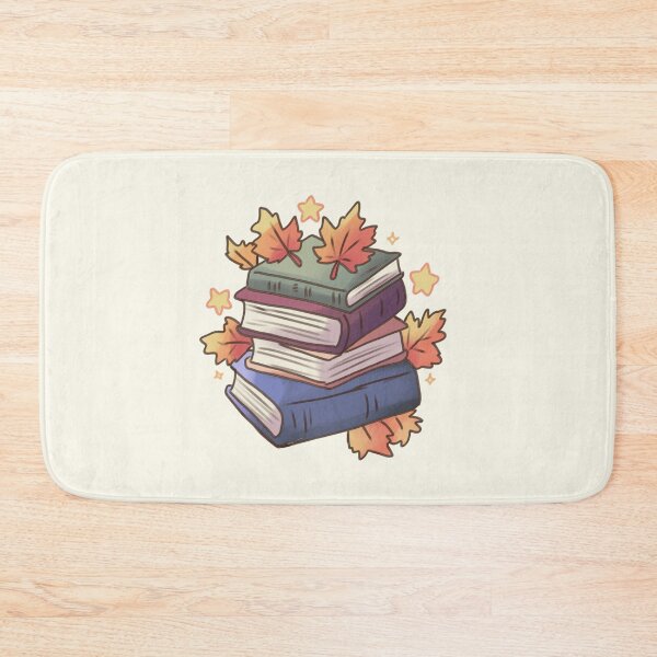 Item preview, Books stack and leaves illustration  designed and sold by Artofmayara.