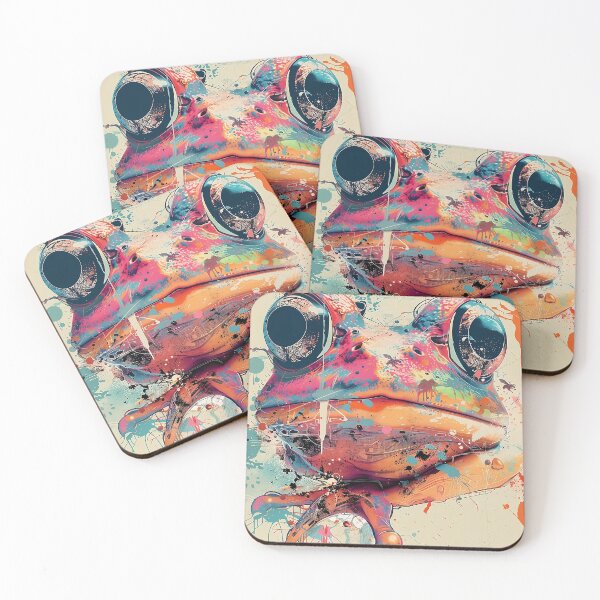 Item preview, Colorful Graffiti Frog designed and sold by Guesso.