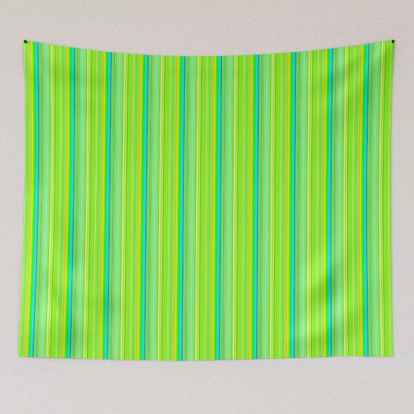 Item preview, bright colorful lime green vertical striped | vibrant green line pattern designed and sold by lausn.