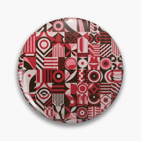 Item preview, Bold Geometric Pattern In Red And Black designed and sold by Wishing-Wings.