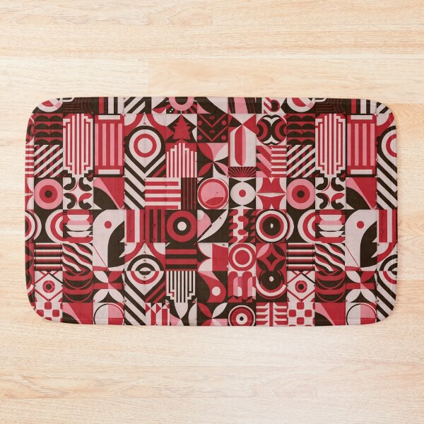 Item preview, Bold Geometric Pattern In Red And Black designed and sold by Wishing-Wings.
