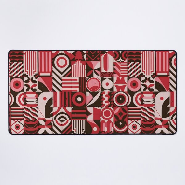 Item preview, Bold Geometric Pattern In Red And Black designed and sold by Wishing-Wings.