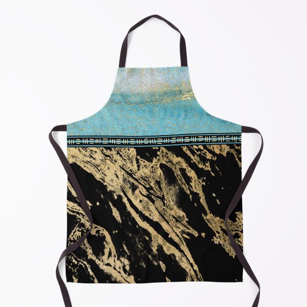Item preview, Beach theme in gold wavey lines with black and gold texture. designed and sold by Chicas-wonder.