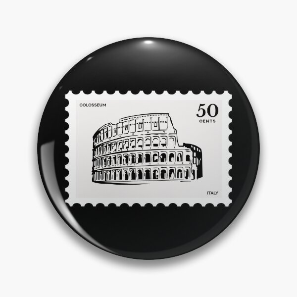 Item preview, Colosseum, vintage travel stamp designed and sold by RabbitK.