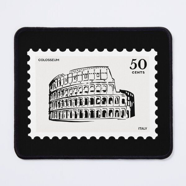 Item preview, Colosseum, vintage travel stamp designed and sold by RabbitK.