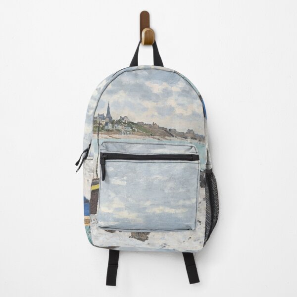 Item preview, Claude Monet The Beach at Sainte-Adresse Exhibition Poster designed and sold by BelovedArtPrint.