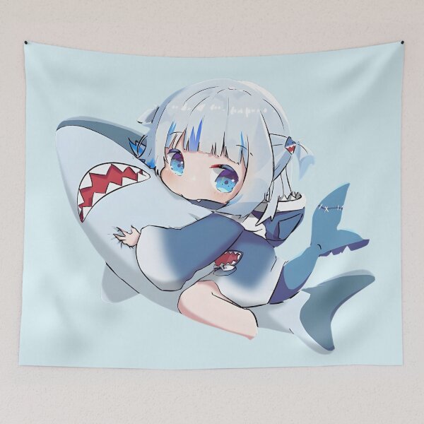 Item preview, Cute Gawr Gura - Stuffed Shark - Chibi designed and sold by ForevFantasy.
