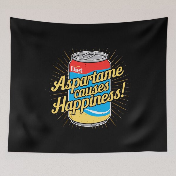 Item preview, Aspartame causes Happiness diet soda can cola funny diet sugar-free designed and sold by w1ckerman.