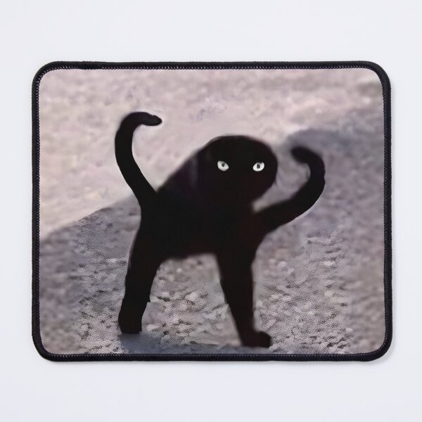 Item preview, Meme Mysterious Black Cat designed and sold by hiiameartha.