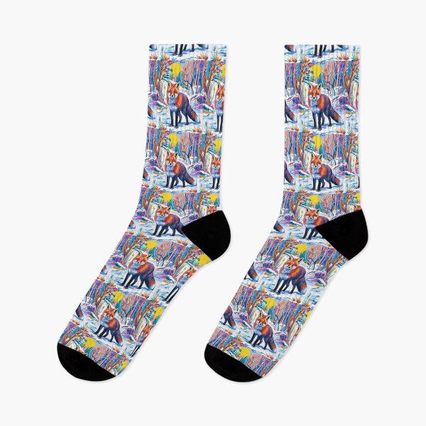 Artikelvorschau, Fuchs-Porträt. Wintersaison, Schneefuchs, Vintage-Fuchs, Fuchs-Malerei, Henri Matisse-Stil entworfen und verkauft von FoxVibes.