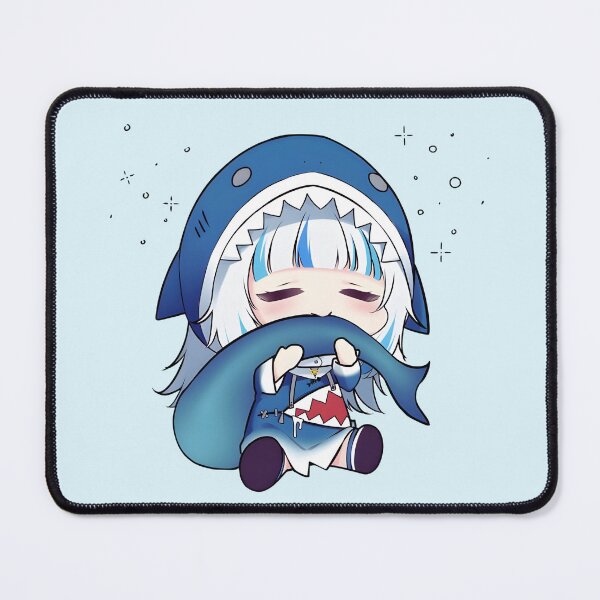 Item preview, Gawr Gura - Cute Chibi - Bitting her Tail designed and sold by ForevFantasy.