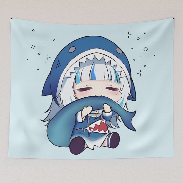 Item preview, Gawr Gura - Cute Chibi - Bitting her Tail designed and sold by ForevFantasy.