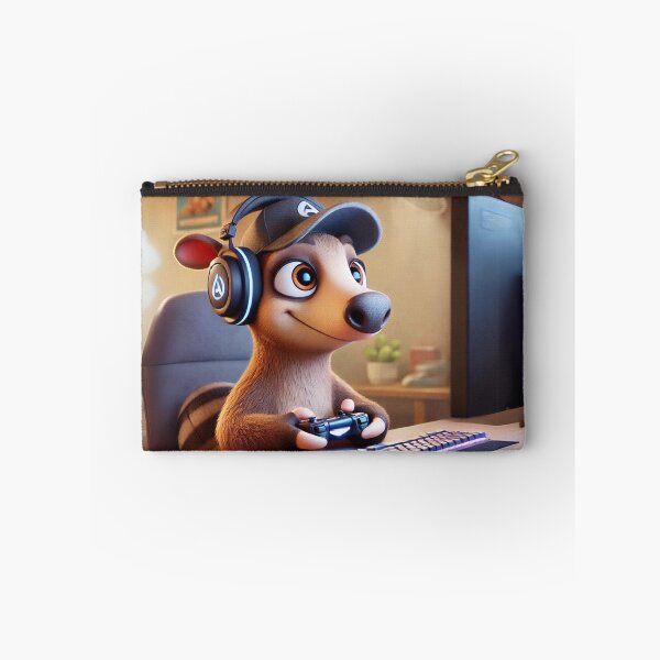 Item preview, Gamer Aardvark in Action designed and sold by Sillytoe.
